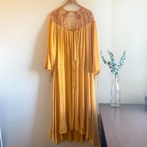 RARE Free People Clementine Sunflower Maxi Dress